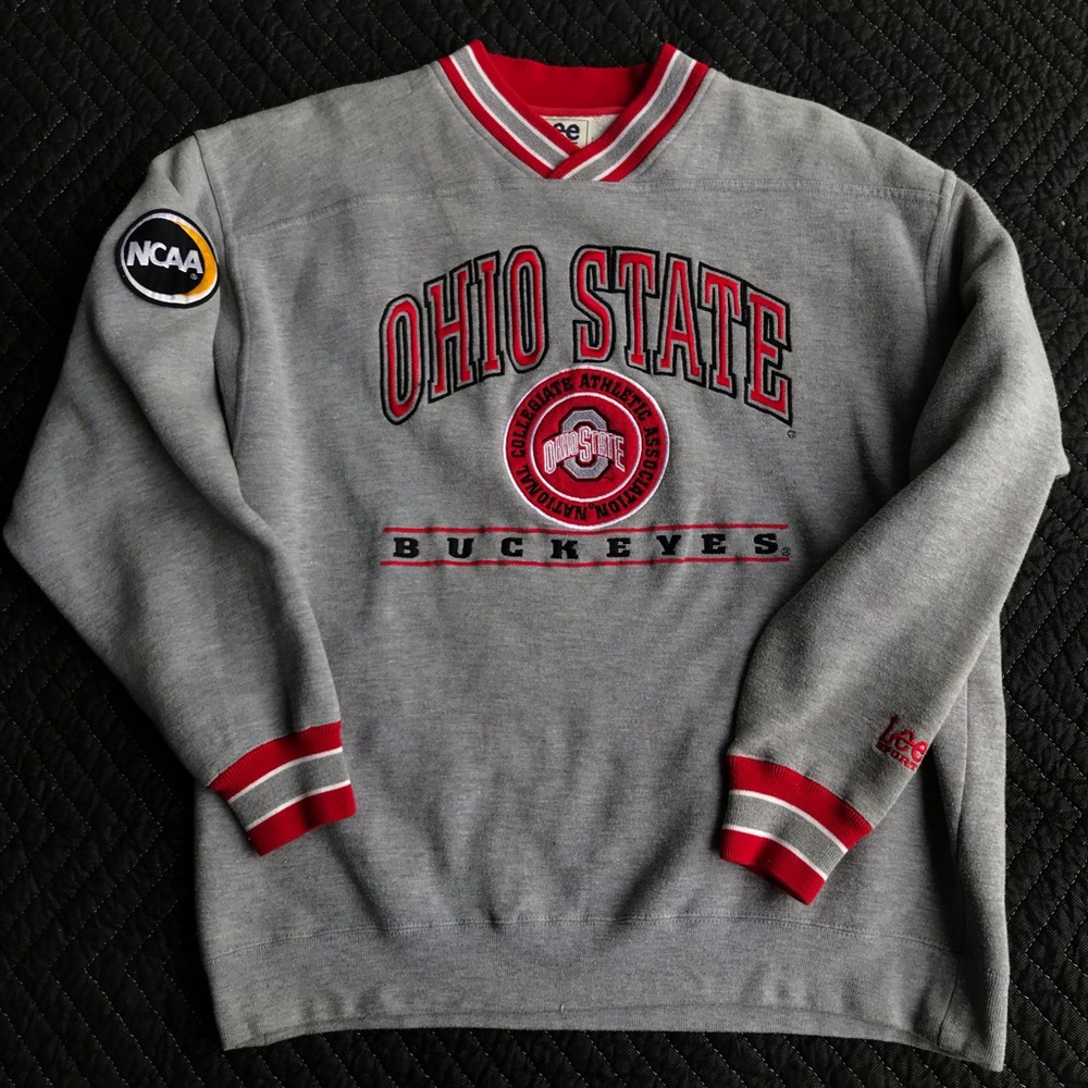 VINTAGE Embroidered Ohio State Lee Sports Pullover